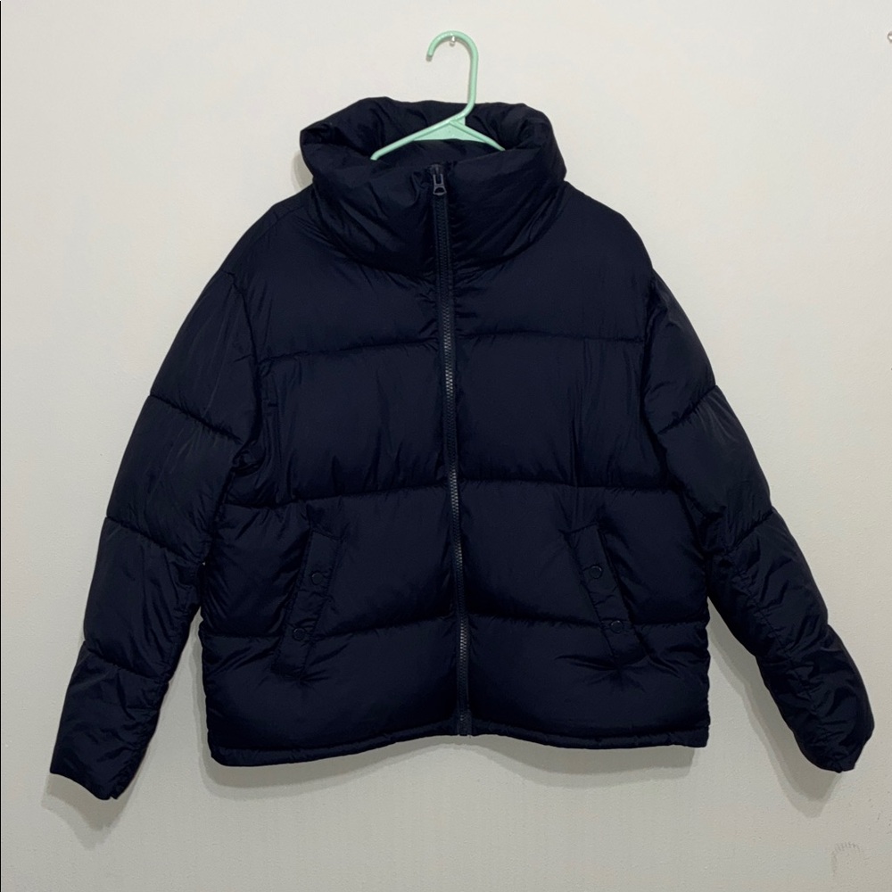 Hudson Women’s Navy Puffer Jacket – Size L